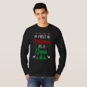 First Christmas As A Gran Xmas First Time Grandm T-shirt (Voorkant volledig)