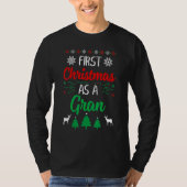 First Christmas As A Gran   Xmas First Time Grandm T-shirt (Voorkant)