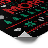 First Christmas As A Mom Funny Matching Xmas New M Poster (Hoek)