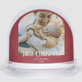 First Christmas As A Mommy Mother 2 Photos  Sneeuwbol (Voorkant)