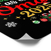 First Christmas As A Oma 2025 New Mommy Xmas  Poster (Hoek)