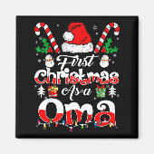 First Christmas As A Oma Family Matching  Magneet (Voorkant)