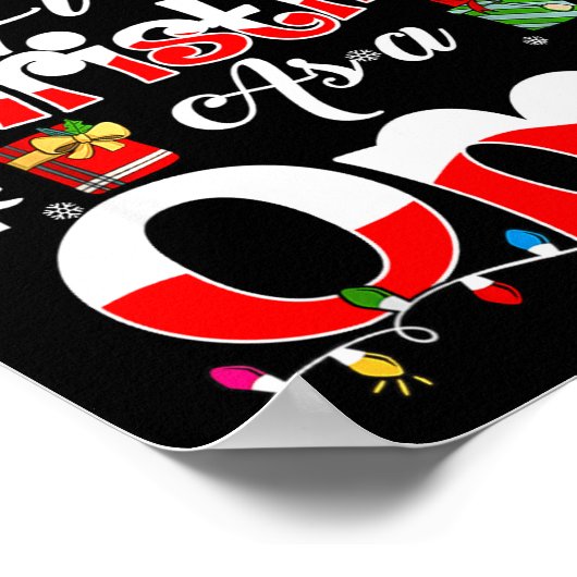 First Christmas As A Oma Family Matching Poster (Hoek)