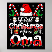 First Christmas As A Oma Family Matching Poster (Voorkant)