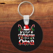First Christmas As A Oma Family Matching Sleutelhanger (Voorkant)