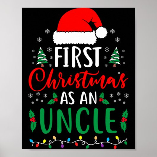 First Christmas As An Uncle New Parents Xmas Match Poster (Voorkant)