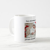 First Christmas As Dad Mug Koffiemok (Voorkant links)
