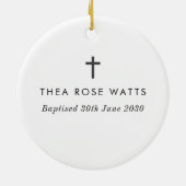 First Christmas as Godparents Photo Keramisch Ornament (Achterkant)