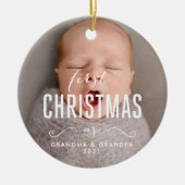 First Christmas as Grandma Grandpa Ornament 2021 (Voorkant)