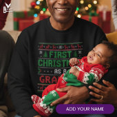 FIRST CHRISTMAS AS GRANDMA Ugly Christmas Trui