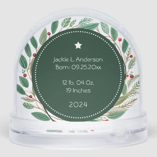 First Christmas as Grandparents Gift Snow Globes Sneeuwbol (Achterkant)