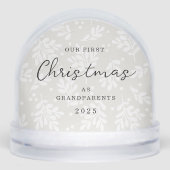 First Christmas as Grandparents Holiday Sneeuwbol (Voorkant)