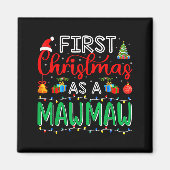 First Christmas As Mawmaw Family Matching New Mawm Magneet (Voorkant)