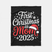 First Christmas As Mom 2025 Family Matching New Mo Fleece Deken (Voorkant)