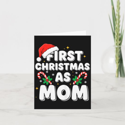 First Christmas As Mom  Kaart (Voorkant)