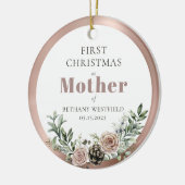 First Christmas as Mother Photo Keepsake Keramisch Ornament (Links)