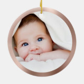 First Christmas as Mother Photo Keepsake Keramisch Ornament (Achterkant)