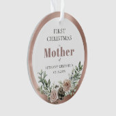 First Christmas as Mother Photo Keepsake Ornament (voorkant)