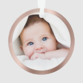 First Christmas as Mother Photo Keepsake Ornament (achterkant)