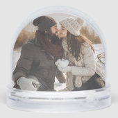 First Christmas as Mr. and Mrs. Newlywed Holiday Sneeuwbol (Achterkant)