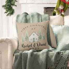  First Christmas at New Home Pillow  Kussen