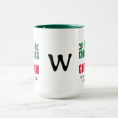 FIRST CHRISTMAS CHRISTIAN Custom Monogram Mok (Midden)