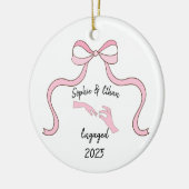 First Christmas Engaged, Engagement Gift Keramisch Ornament (Links)
