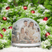 First Christmas Family Photo Script Minimal Name Sneeuwbol (Kerstmis)