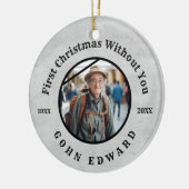 First Christmas In Loving Memory Photo Tribute Keramisch Ornament (Links)