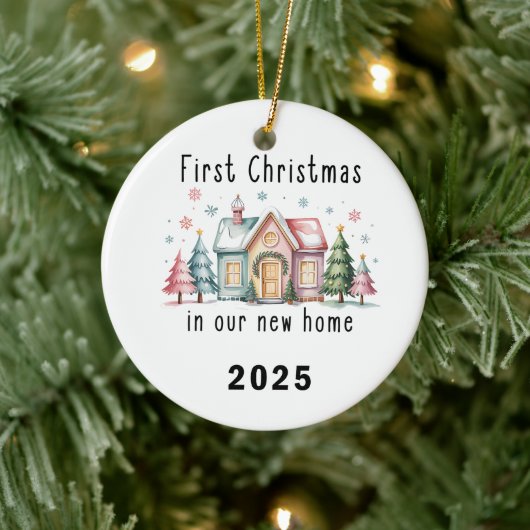 First Christmas in Our New Home – Ceramic Ornament (Boom)