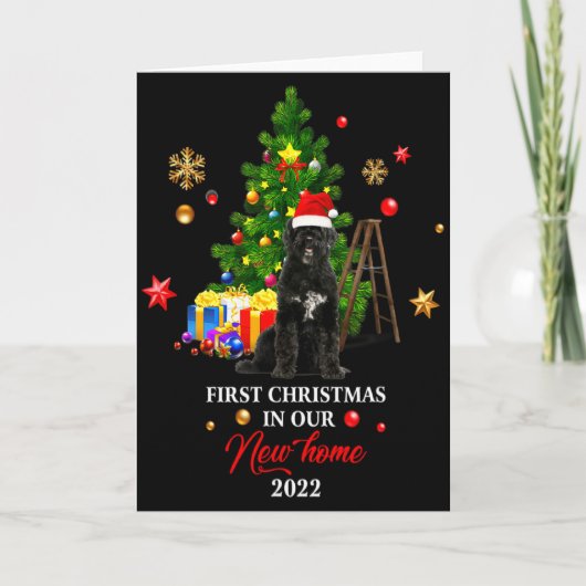 First Christmas In Our New Home Xmas Gift For Barb Kaart (Voorkant)