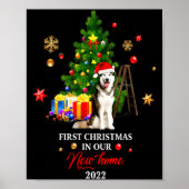First Christmas In Our New Home Xmas Gift For Husk Poster (Voorkant)