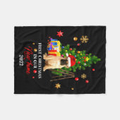 First Christmas In Our New Home Xmas Gift For Pug Fleece Deken (Voorkant (Horizontaal))
