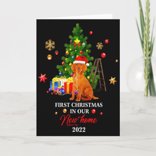 First Christmas In Our New Home Xmas Gift For Vizs Kaart (Voorkant)