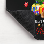 First Christmas In Our New Home Xmas Maltese Dog T Muismat (Hoek)