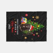 First Christmas In Our New Home Xmas Newfoundland  Fleece Deken (Voorkant (Horizontaal))