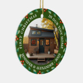 First Christmas in our Tiny Home house photo Keramisch Ornament (Rechts)