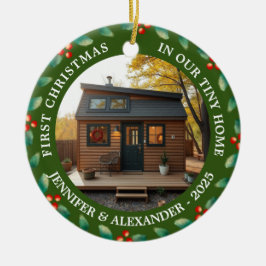 First Christmas in our Tiny Home house photo Keramisch Ornament