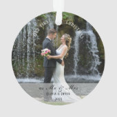 First Christmas Married as Mr. & Mrs. Ornament (achterkant)