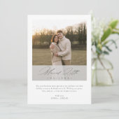 First Christmas Married Little Christmas Newlywed Feestdagenkaart (Staand voorkant)