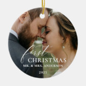 First Christmas Married Mr & Mrs Ornament (Voorkant)