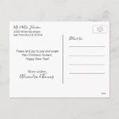 First Christmas Marriott Engaged GOLD | FOTO Feestdagenkaart (Achterkant)