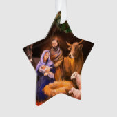 First Christmas nativity  Ornament (voorkant)