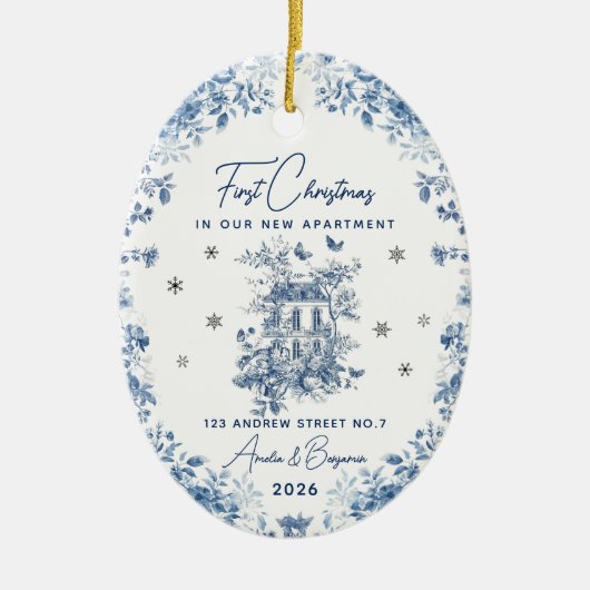 First Christmas new apartment Ornament (Voorkant)