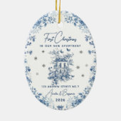 First Christmas new apartment Ornament (Achterkant)