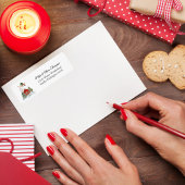 First Christmas New Home Cessna Airplane and Tree Etiket