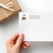 First Christmas New Home Cessna Airplane and Tree Etiket