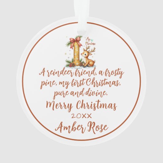 First Christmas Ornament (achterkant)