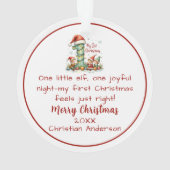 First Christmas Ornament – Elves (achterkant)