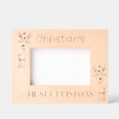 First Christmas, Personalized  6 x 4" Landscape   Gegraveerde Lijstjes (Voorkant)